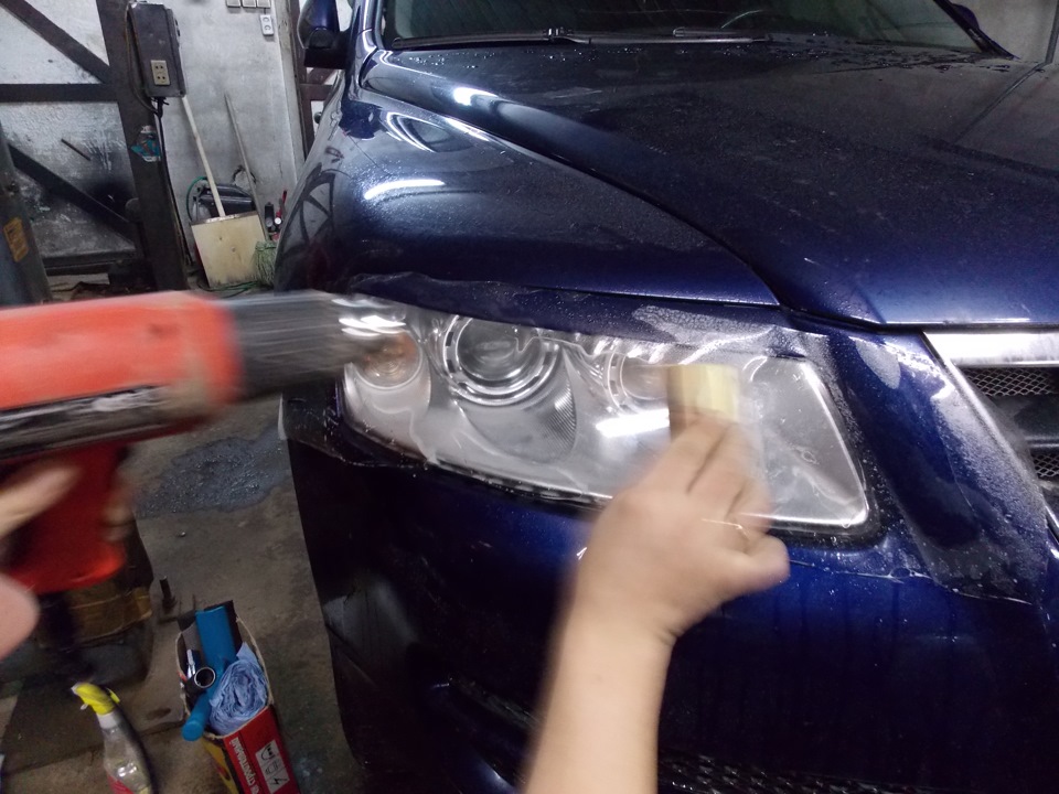 Борьба за свет на Туареге. Полировка и бронирование фар! — Volkswagen ...