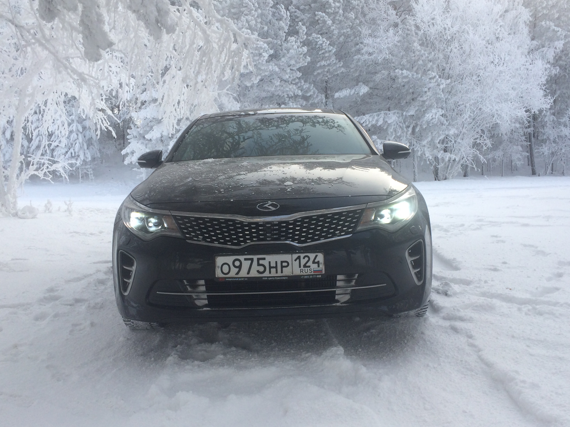 Kia Optima 2022 зима