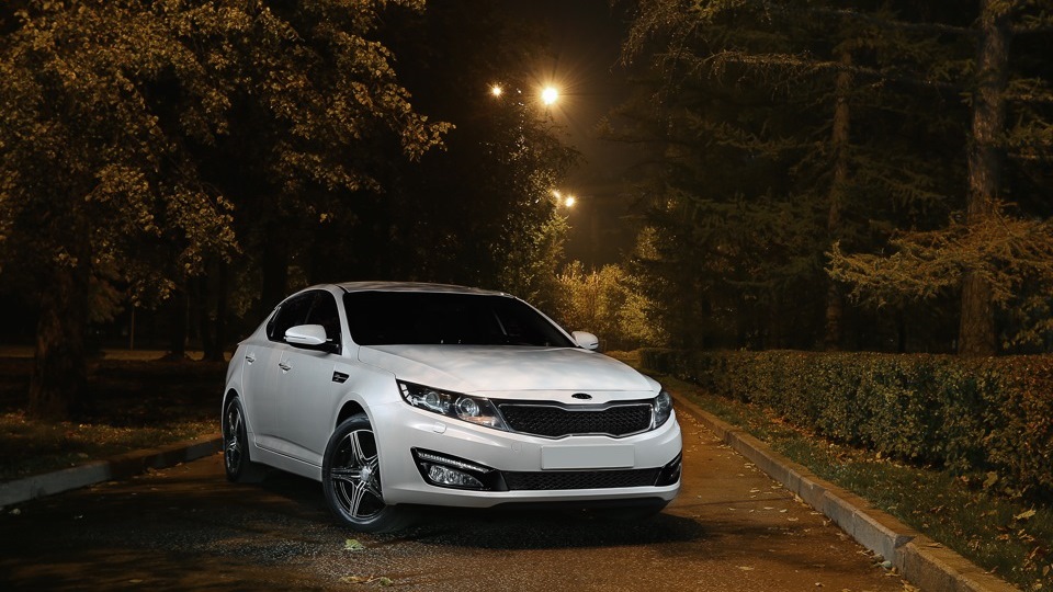 kia optima белая