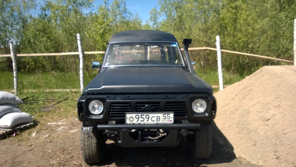 покраска кузова раптором — Nissan Patrol GR I (Y60), 4,2 л, 1994 года ...