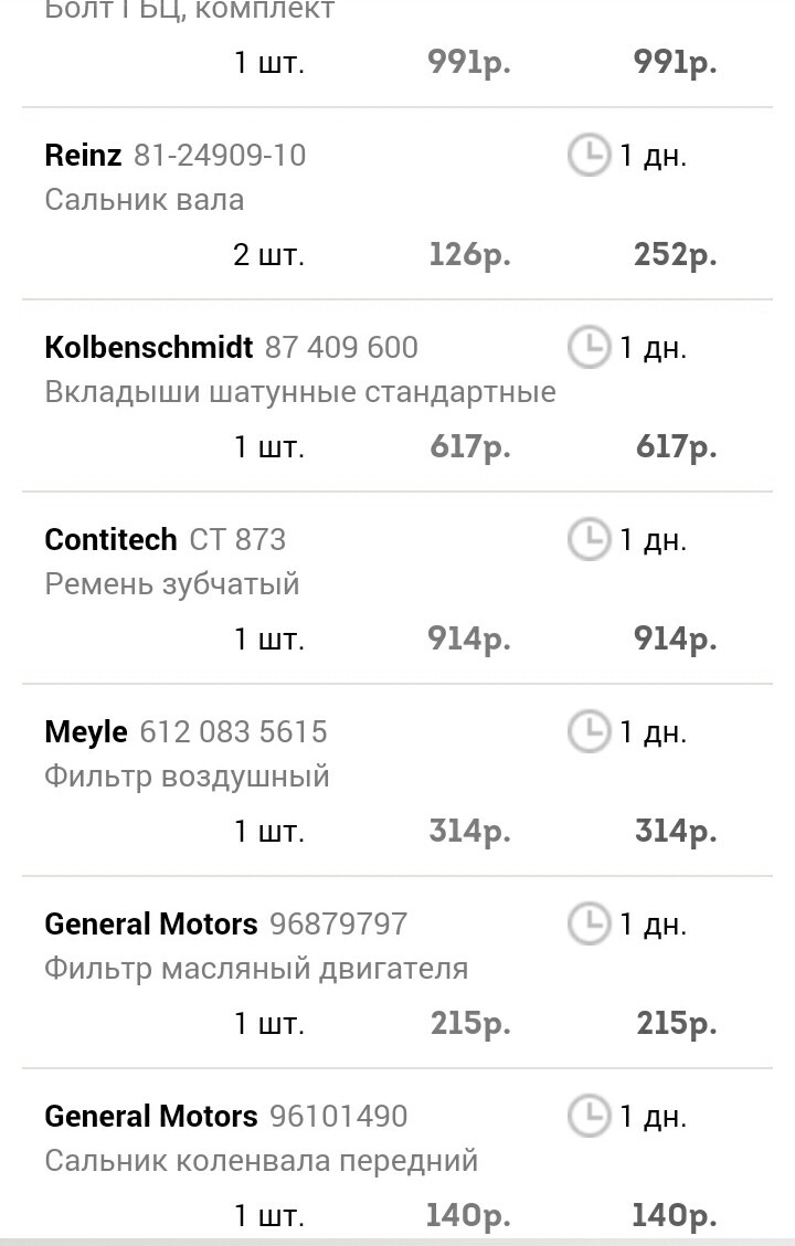96101490 Сальник коленвала передний GM | Запчасти на DRIVE2