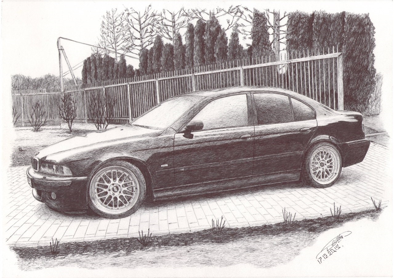 Нарисовать BMW e39