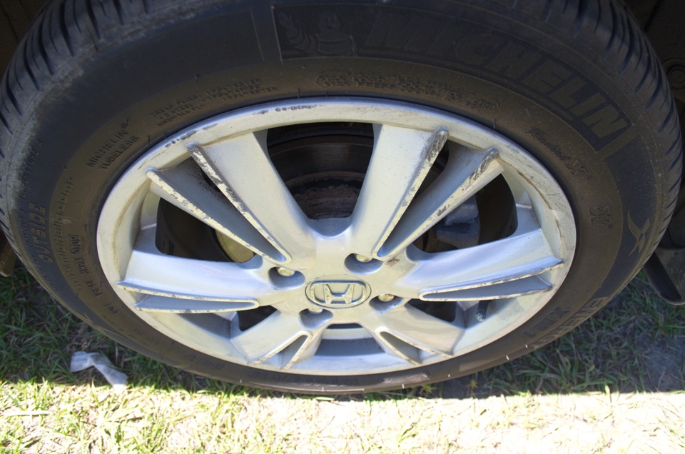 Покраска тормозных дисков — Honda Jazz (2G), 1,4 л, 2009 года | своими ...