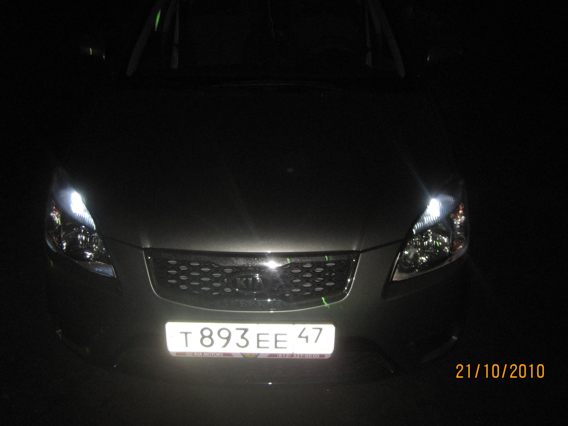 Диоды в габариты — KIA Rio 5-door (2G), 1,4 л., 2010 года | тюнинг | DRIVE2