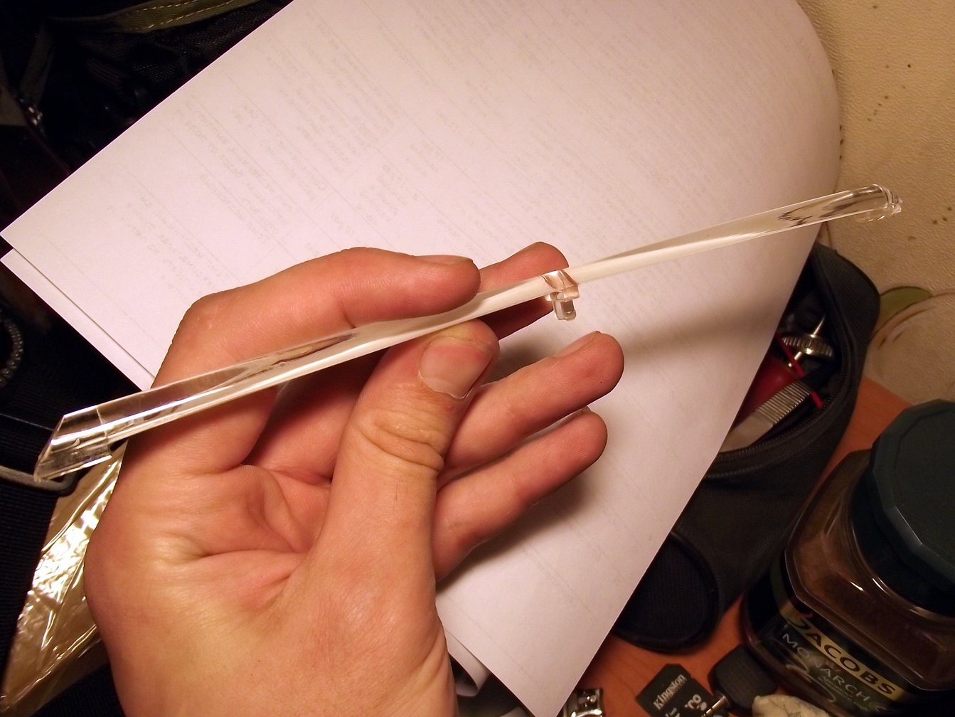 рассеиватель из под отсекающего козырька, его я не сфотал — Opel Rekord E