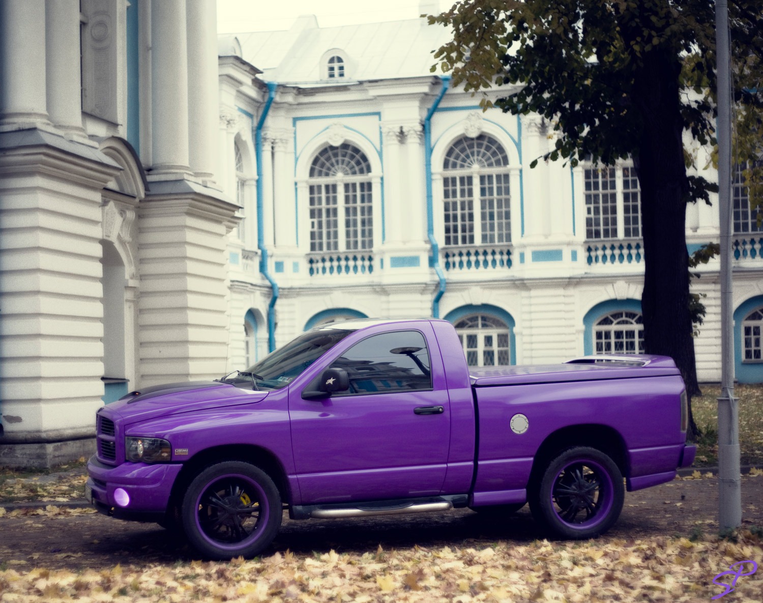 Pink dodge Ram