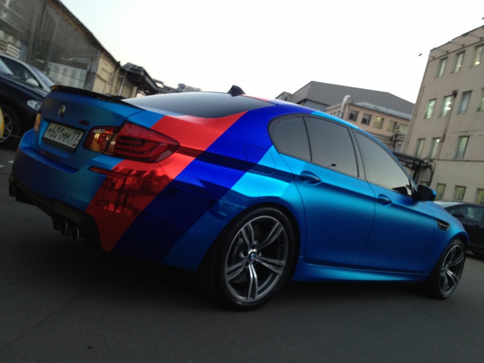 BMW f10 m5 матовый хром