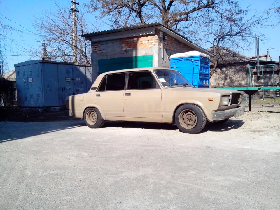 Завышение) летняя резина и обрезка кромки — Lada 2107, 1,5 л, 1989 года ...