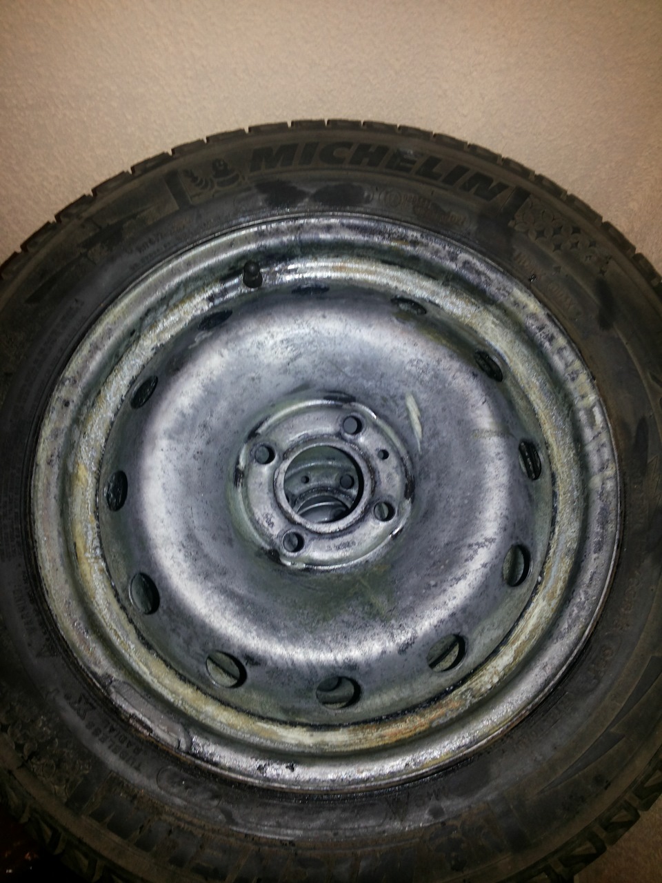 Покраска стальных дисков, подготовка к зиме — Renault Scenic I, 1,9 л ...