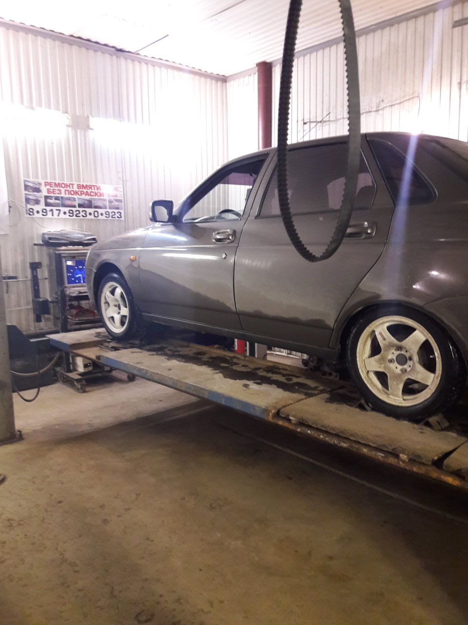 Сход развал — LADA Приора седан, 1,6 л., 2013 года | плановое ТО | DRIVE2