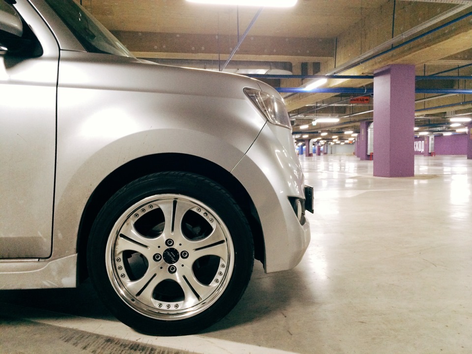 Приехали мои новые лапти: Work Euroline R17 — Toyota bB (QNC20), 1,5 л ...