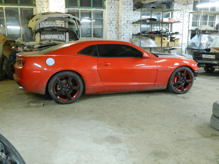 Фото установки передних тормозов и подвески! — Chevrolet Camaro V, 3,6 ...