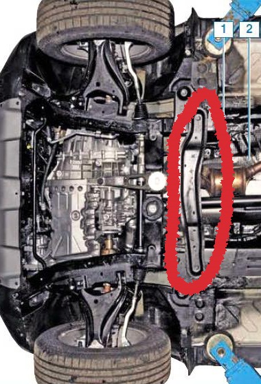 544C48645R Распорка подрамника RENAULT | Запчасти на DRIVE2