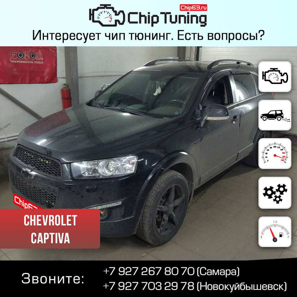 Chevrolet Captiva — Chip63.ru на DRIVE2