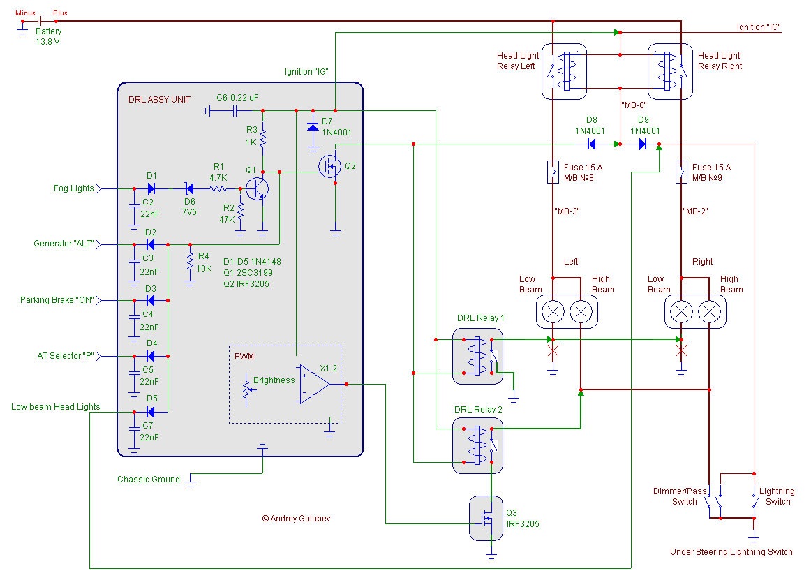 Agr drl 01 p12 схема принципиальная