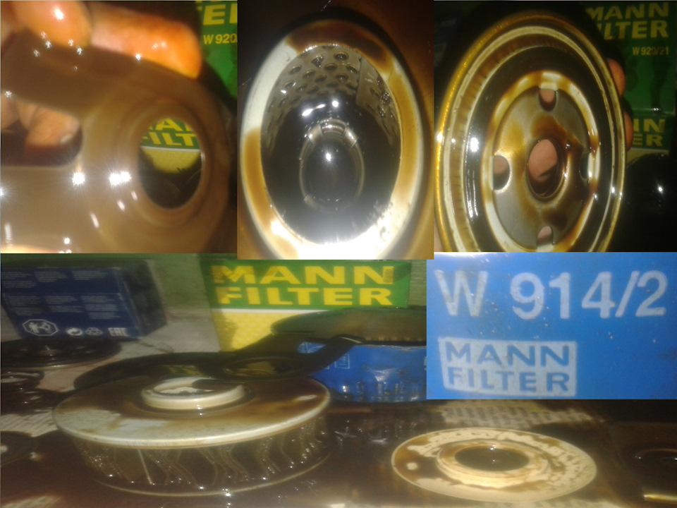 MANN W914\2 — Lada Калина седан. Запчасти на фото: W914, W920, W92021, W9142