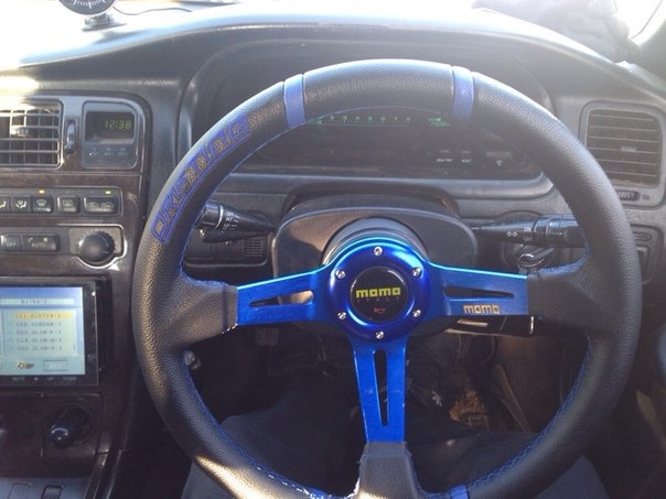 Руль момо кожзам или кожа) — Toyota Mark II (90), 2,5 л, 1995 года ...
