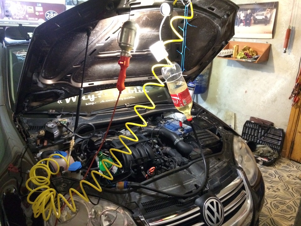 Промывка топливной системы — Volkswagen Golf Mk5, 1,6 л, 2005 года ...