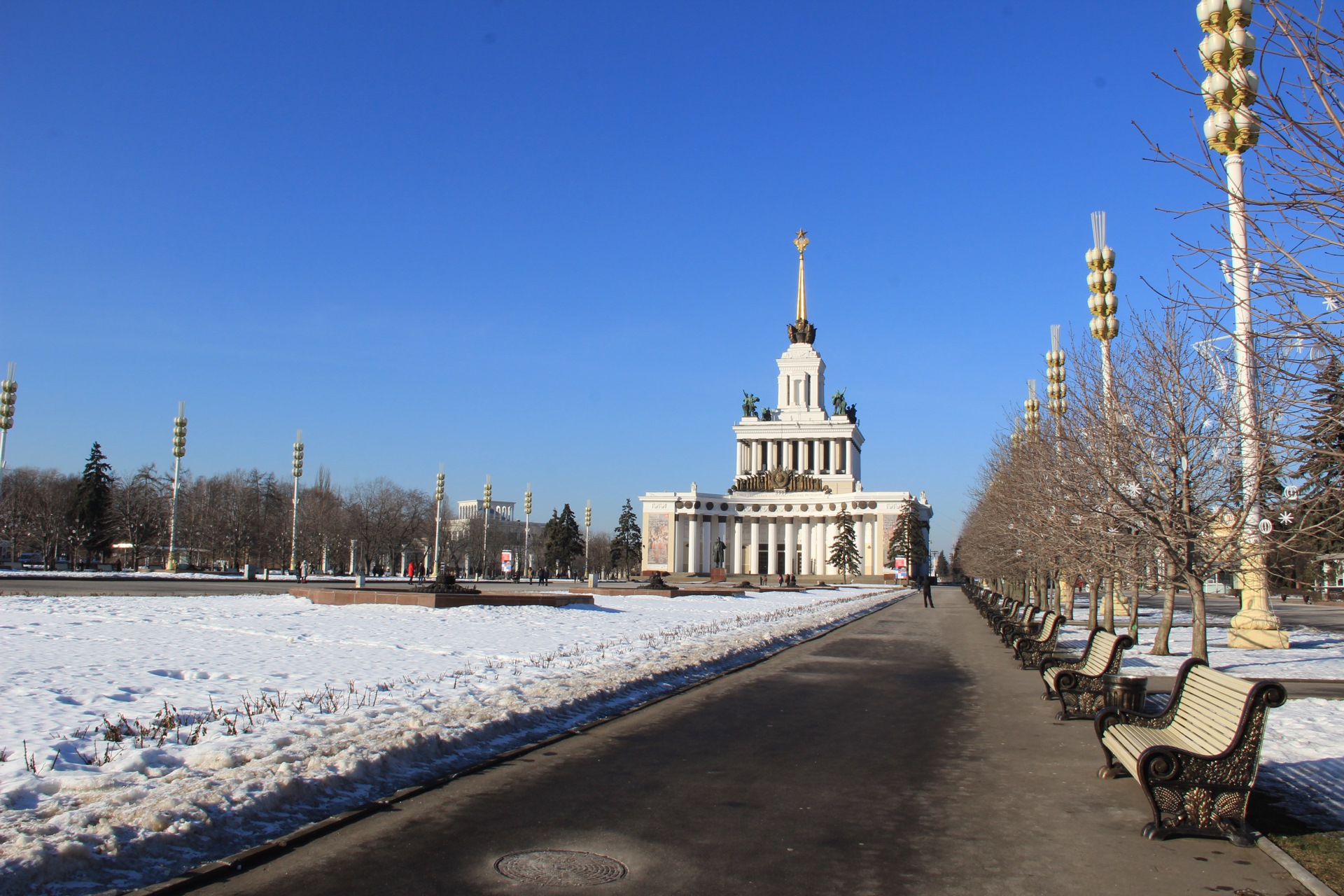 вднх зимой в москве