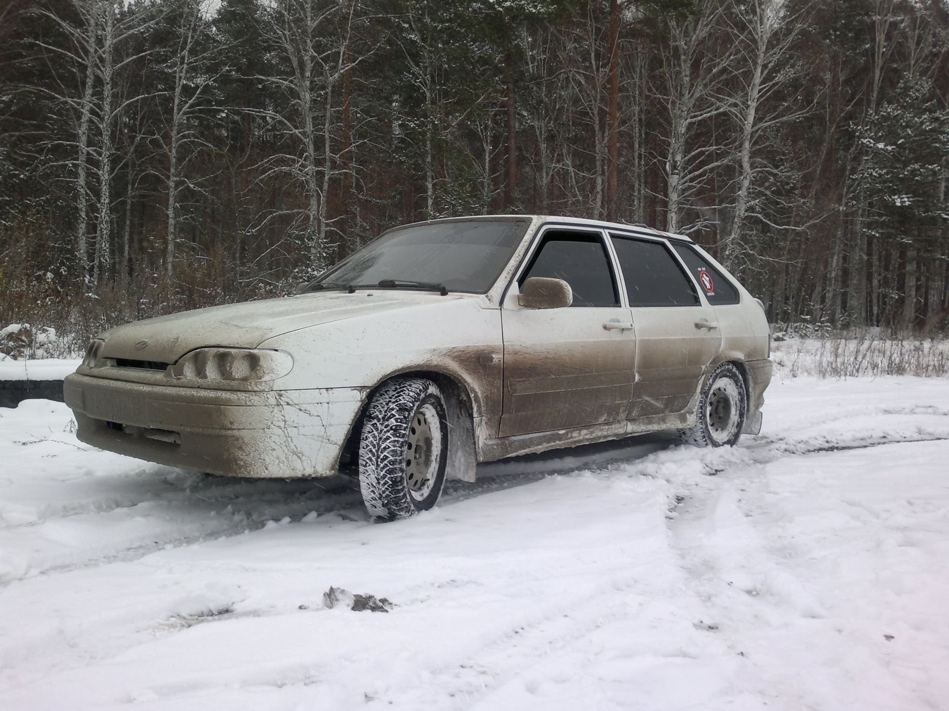 Вот и зима — Lada 2114, 1,6 л, 2010 года | шины | DRIVE2