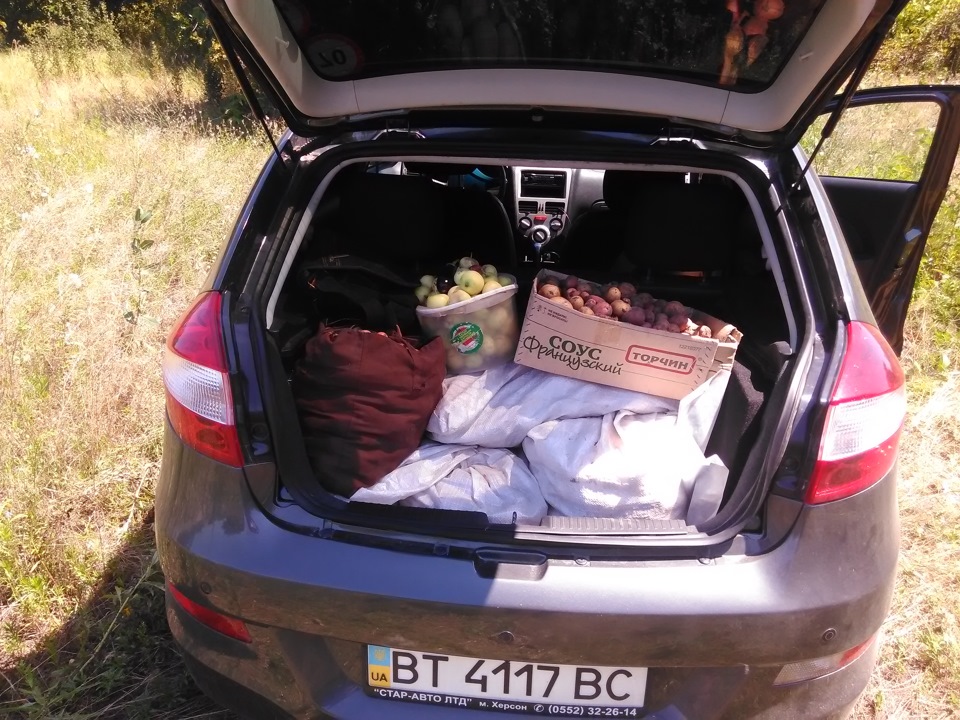 Сколько влазит в багажник — ЗАЗ Forza, 1,5 л, 2012 года | наблюдение ...