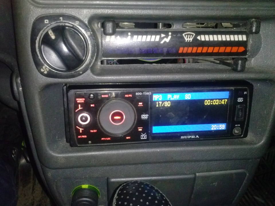Магнитола Supra SDD-T3503 — Lada 2115, 1,5 л, 2003 года | аксессуары ...