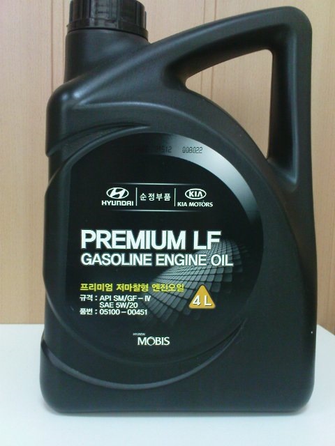 масло hyundai premium lf gasoline