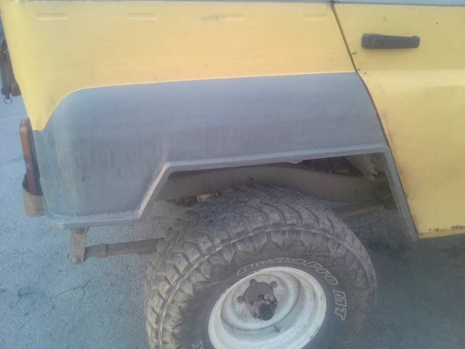 Борьба с коррозией (Задние крылья) Часть 2 — УАЗ 469, 2 л, 1984 года ...