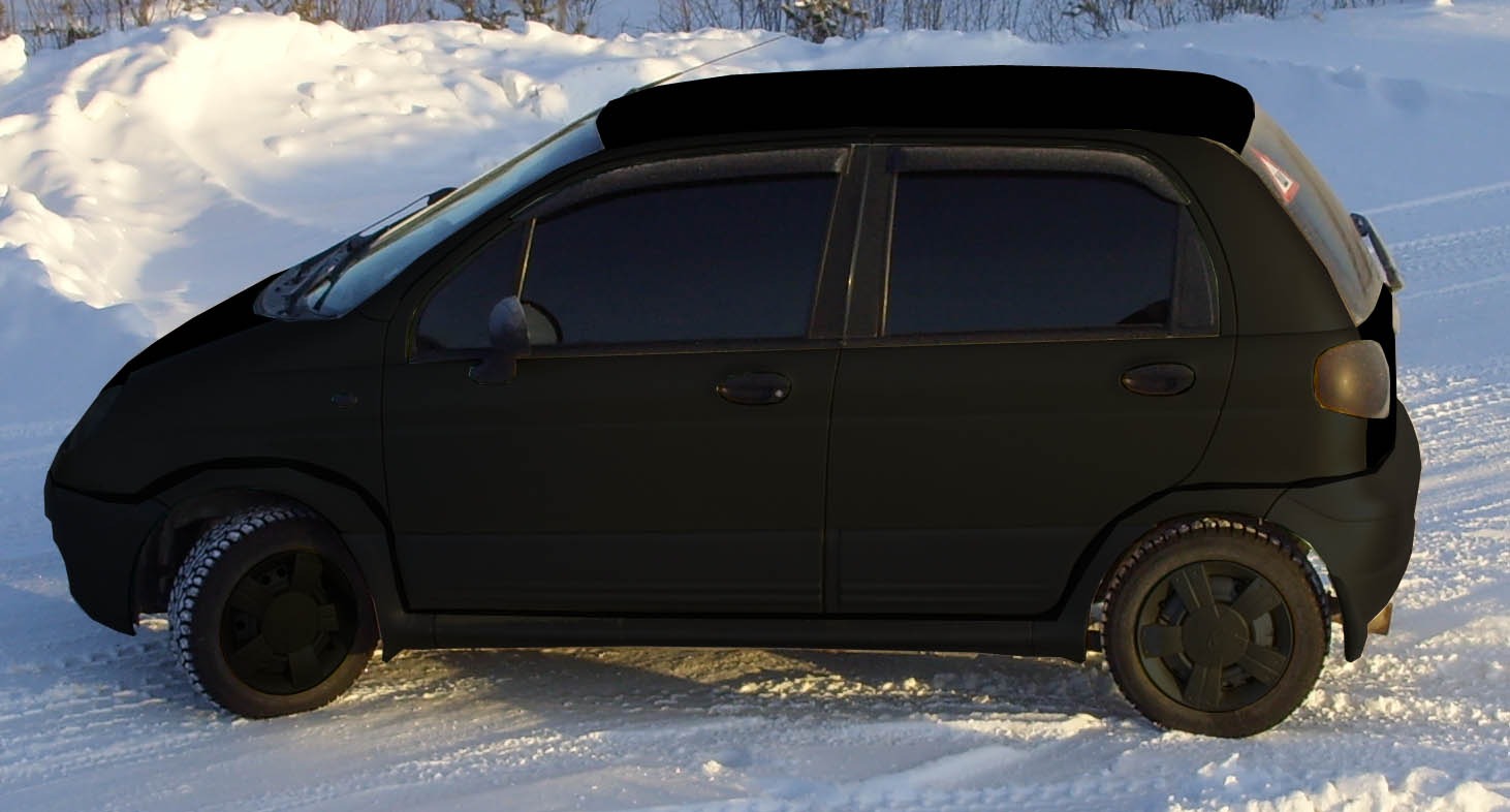 Тонированный матиз. Daewoo Matiz тонированный. Daewoo Matiz черный тонированный. Матовый Матиз. Черный тонированный Дэу Матиз.