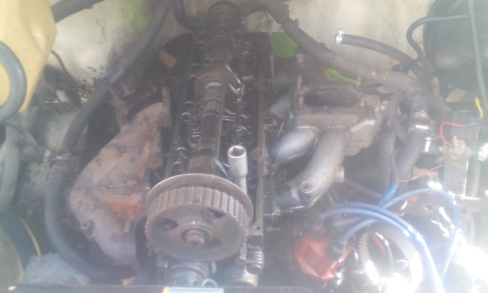 замена прокладки блока цилидров — Ford Transit (4G), 2 л, 1991 года ...