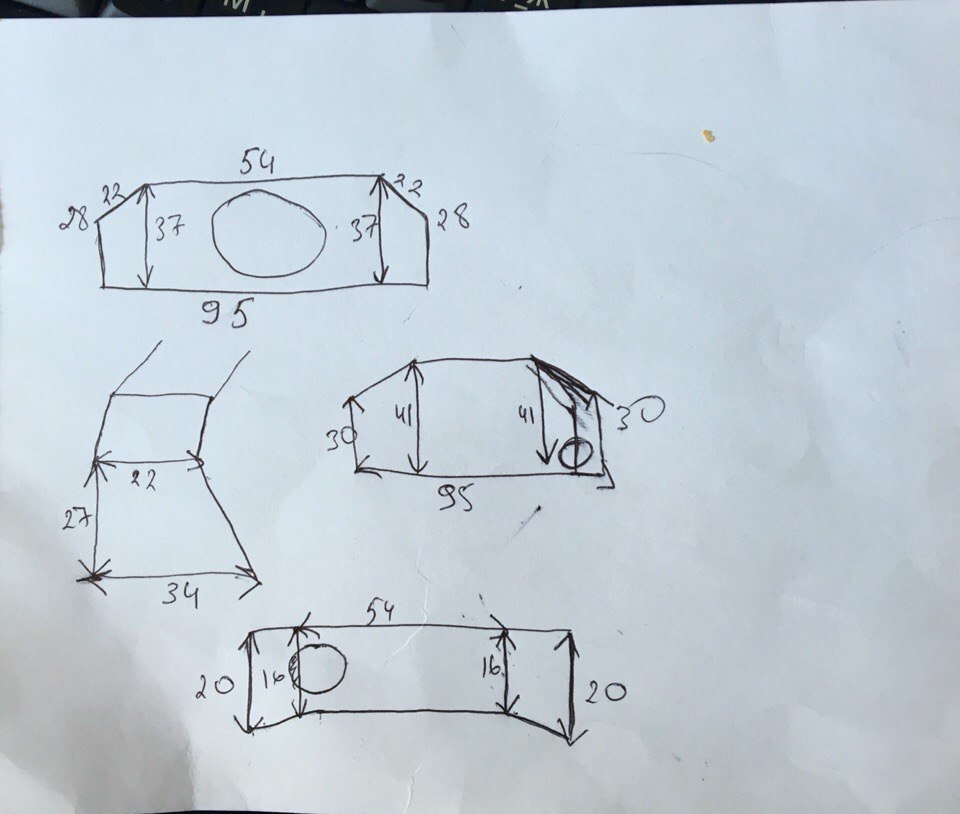 Фото короба для саба и его размеры — KIA Cerato (1G), 1,6 л, 2007 года ...