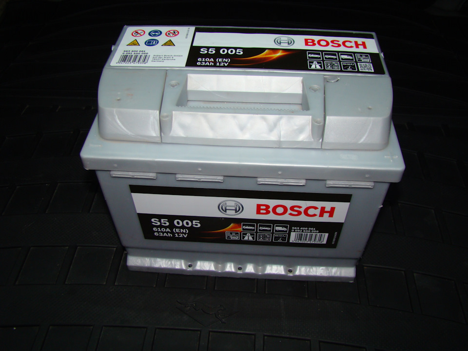 Аккумулятор bosch silver