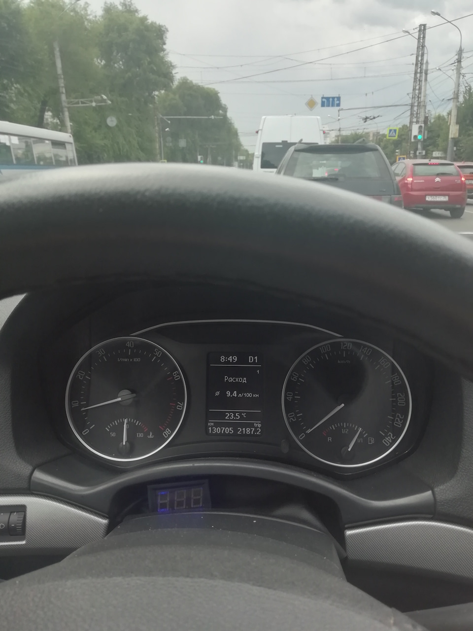 Городской расход топлива. — Skoda Octavia A5 Mk2, 1,8 л, 2012 года ...