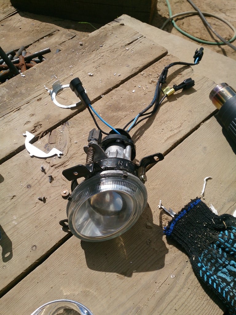 даешь старые линзы в новые туманки… — Hyundai Sonata IV (EF), 2 л, 2006 ...