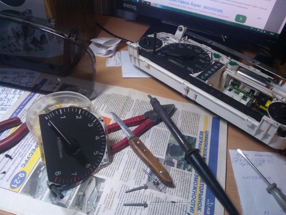 Оптитронная панель приборов.Рабочему тахометру быть! — ГАЗ 31105, 2,5 л ...