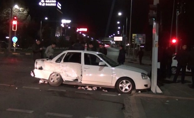 Авария белая Приора Дагестан