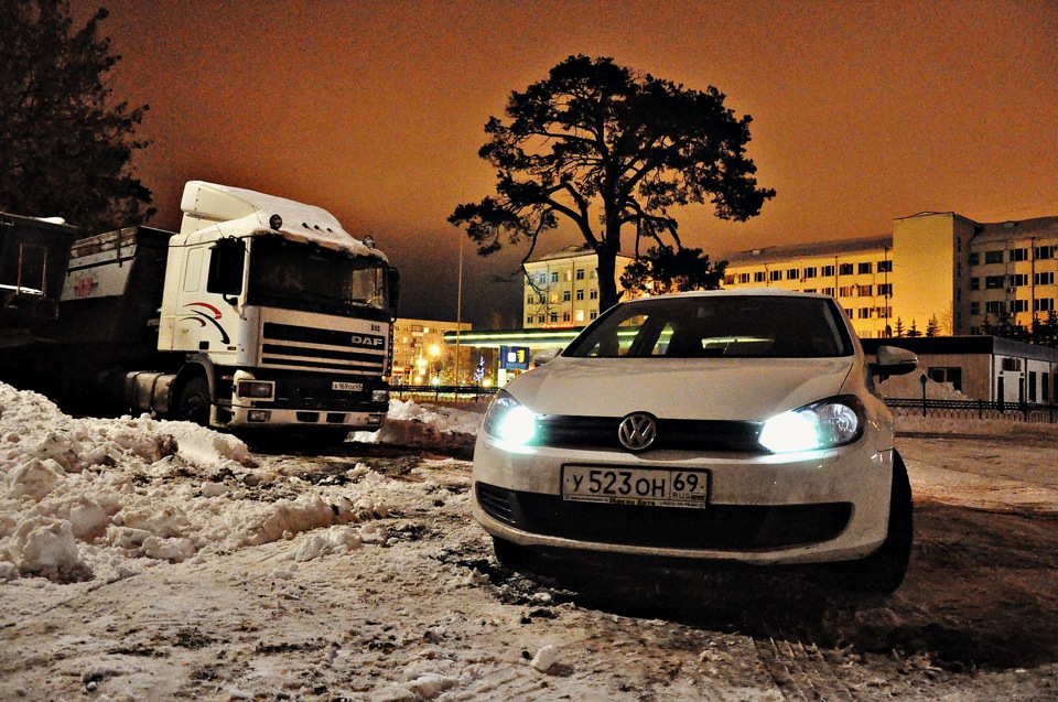 Зимние фотки — Volkswagen Golf Mk6, 2011 года | фотография | DRIVE2