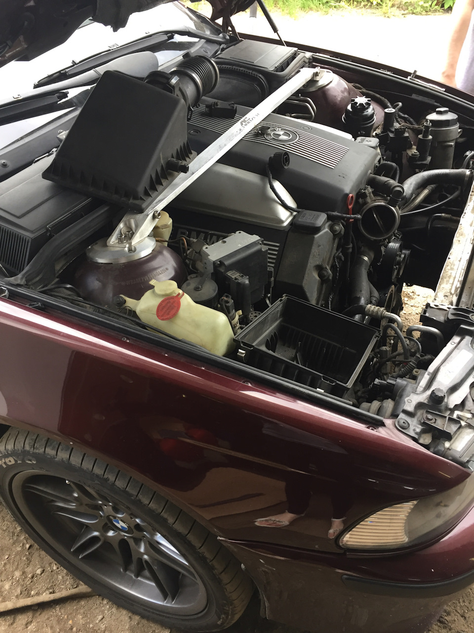 Замена основного радиатора ОЖ🍒 — BMW 5 series (E39), 4,4 л, 1998 года ...