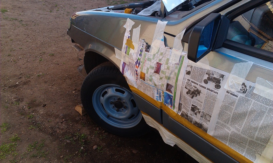 Удаление рыжиков + полосу в цвет кузова — Lada 2114, 1,5 л, 2005 года ...