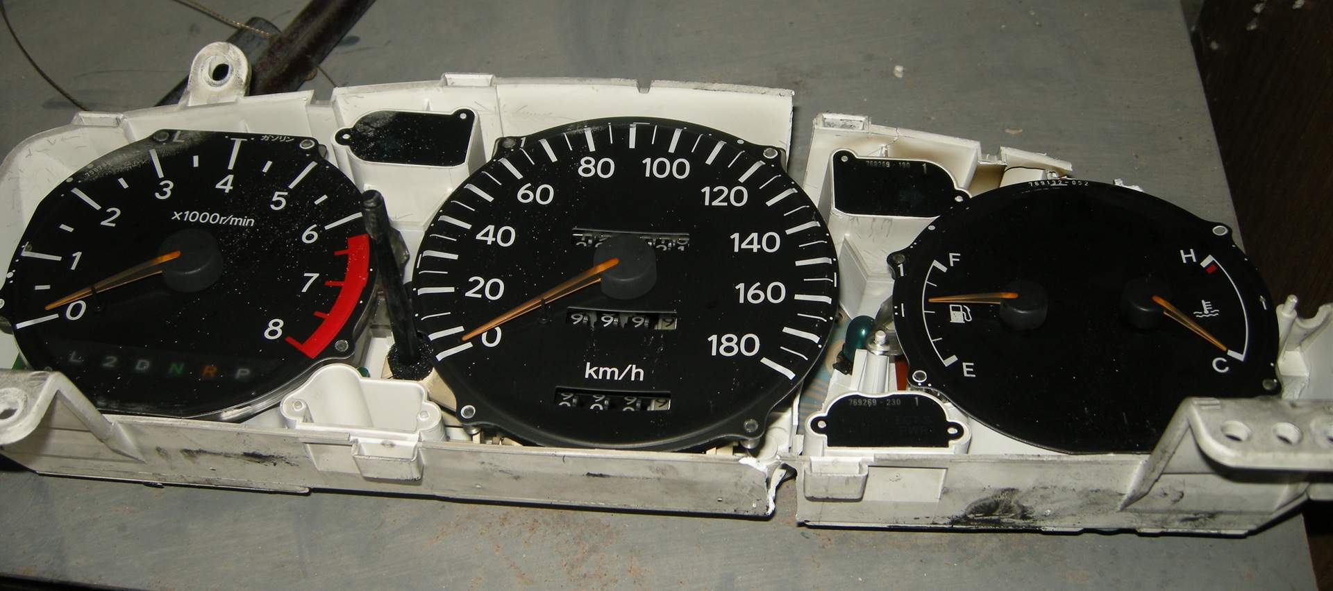 Instrument Cluster Start  - Toyota Corona 18 L 1992