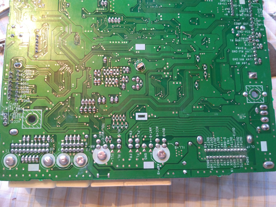 Подключение AUX на TOYOTA CAMRY ХV30, 2005 г. автомагнитола 86120-33700 ...