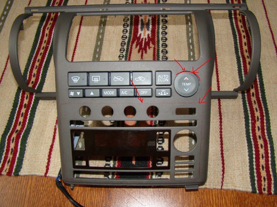 рамка 2din и Prology MDN-2640T — Nissan Skyline (V35), 2,5 л, 2003 года ...