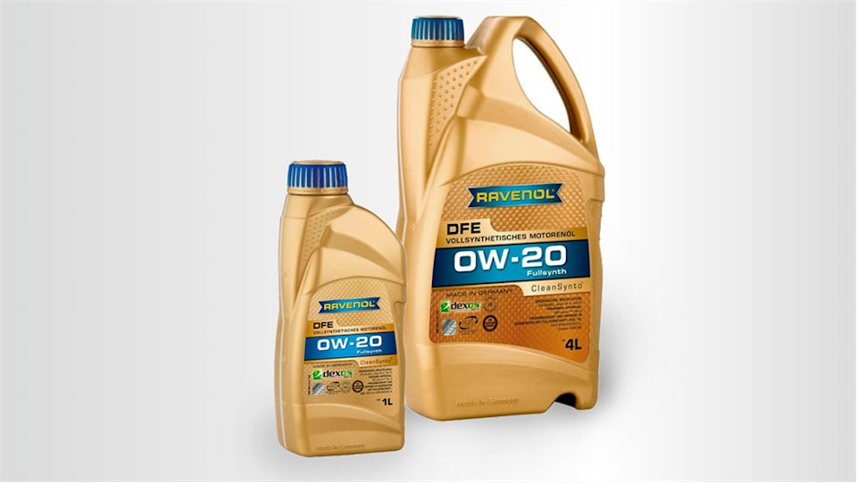 Новинка в ассортименте: синтетическое моторное масло RAVENOL DFE SAE 0W ...