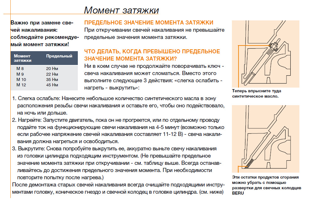 После какого момента. Момент затяжки свечей накаливания NGK. Момент затяжки свечи накаливания на дизельном двигателе. Д 4 ЦБ свечи накала момент затяжки. Усилие затяжки свечей накала.