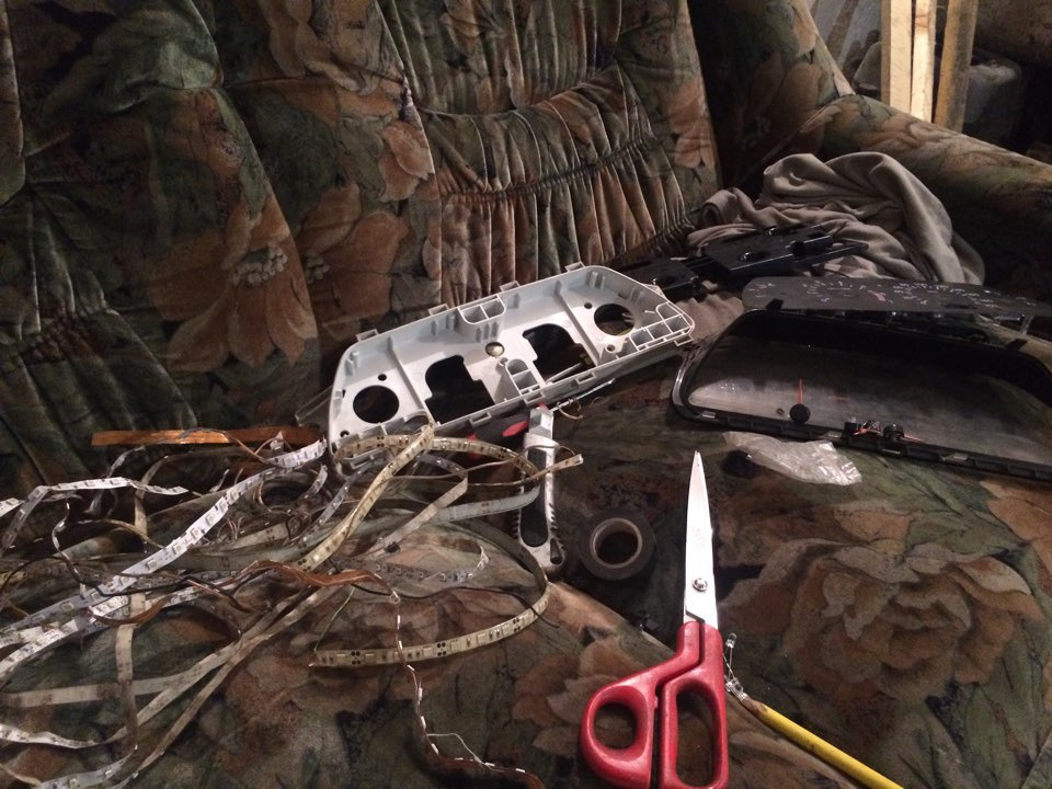 Пересвет приборной панели 2109 в синий — Lada Baltic, 1,5 л., 1997 года ...