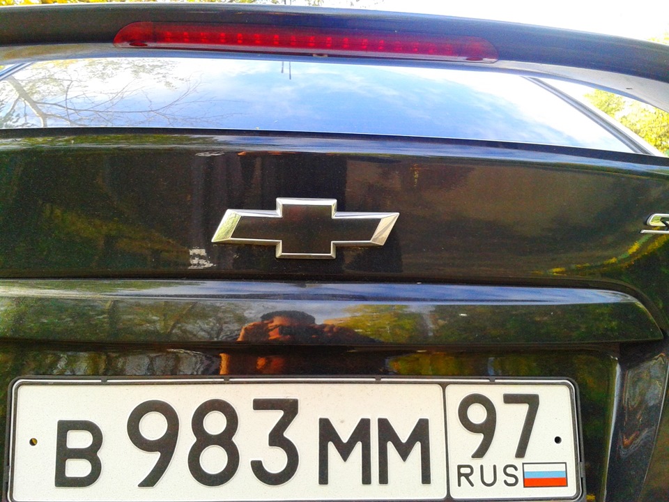 Шильдик шеви в черный цвет — Chevrolet Aveo Sedan (2G), 1,6 л, 2012 ...