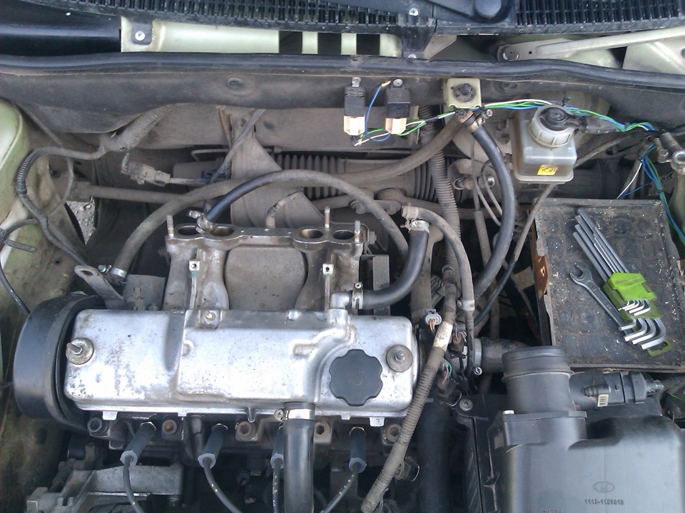 Чистка форсунок и дроссельной заслонки — LADA Калина седан, 1,6 л ...