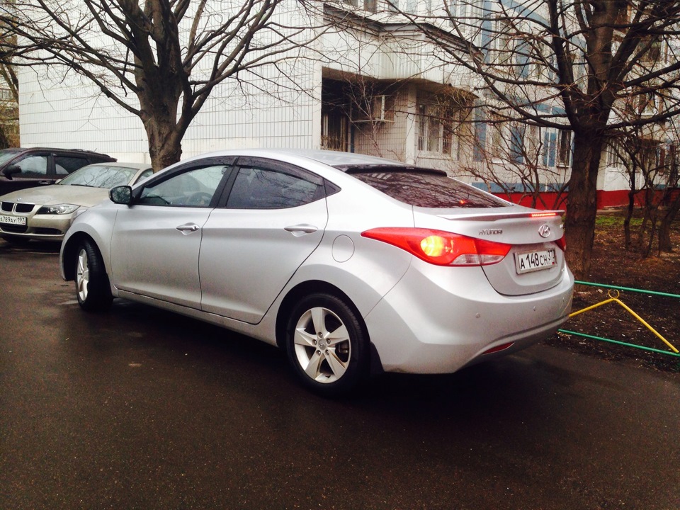 Спойлер — Hyundai Elantra 5g 18 л 2013 года тюнинг Drive2