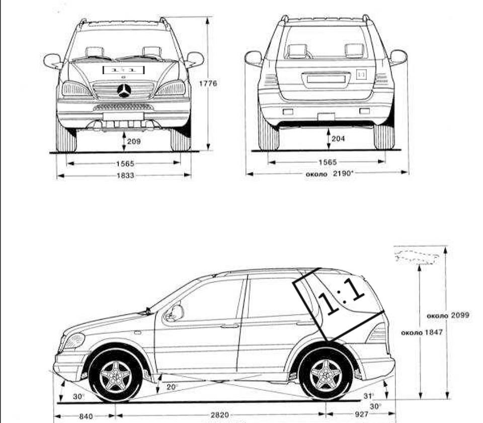 Размеры мл 350. Габариты Мерседес мл 163 кузов. Габариты Мерседес мл 163. Мерседес w163 габариты. Мерседес мл 320 габариты.