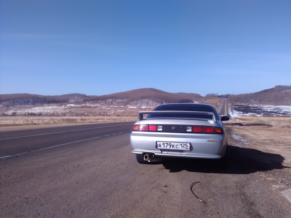 стойки gp-sport и поездка Владик-Пограничный — Nissan Silvia (S14), 2 л ...